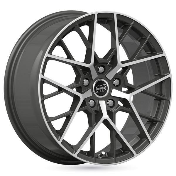 Jante aluminium Infiny 20 pouces Gris Satin Face Polie