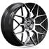 Jante aluminium Racer 16 pouces Noir Satin Face Polie