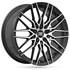 Jante aluminium Racer 16 pouces Noir Brillant Face Polie