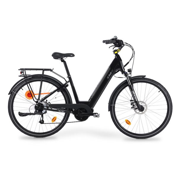 Vélo de ville électrique mixte Feu Vert E-Roll 94 taille 45 Pneus 28"