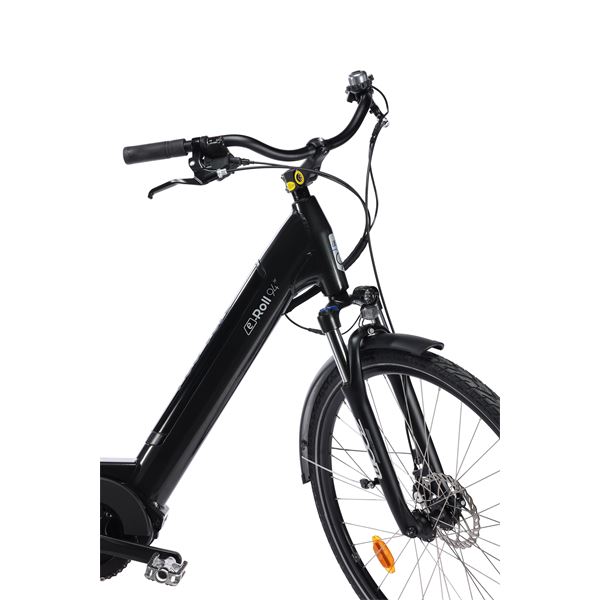 Vélo de ville électrique mixte Feu Vert E-Roll 94 taille 45 Pneus 28"