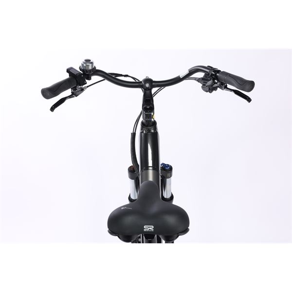 Vélo de ville électrique mixte Feu Vert E-Roll 94 taille 45 Pneus 28"