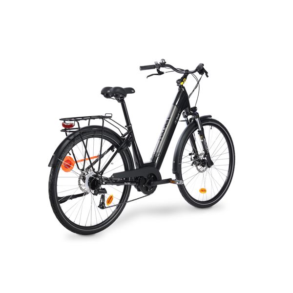 Vélo de ville électrique mixte Feu Vert E-Roll 94 taille 45 Pneus 28"