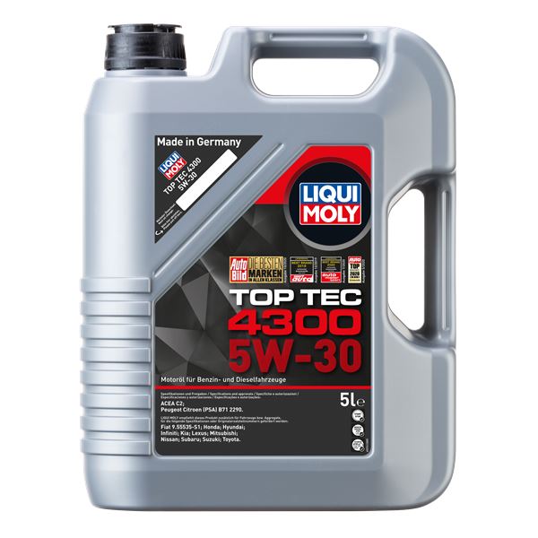 Huile moteur LIQUI MOLY Essence/Diesel Top Tec 4300 5W30 5L