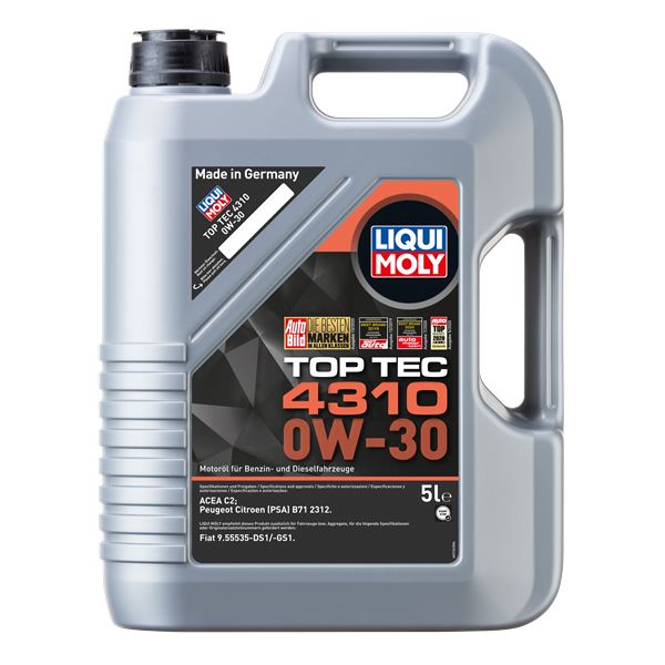 Huile moteur LIQUI MOLY Essence/Diesel Top Tec 4310 0W30 5L