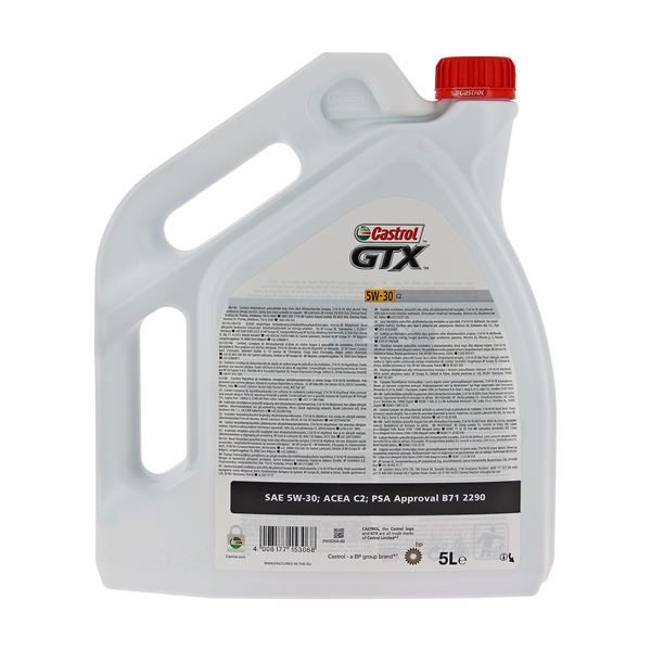 Huile moteur CASTROL GTX C2 Essence/Diesel 5W30 5L
