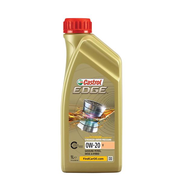 Huile moteur CASTROL Edge V C5 Essence/Diesel 0W20 1L