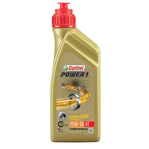 Huile moteur moto CASTROL Power 1 4T 15W50 1L