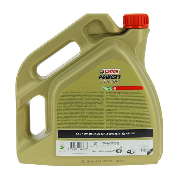 Huile moteur moto CASTROL Power 1 R 4T 10W40 4L