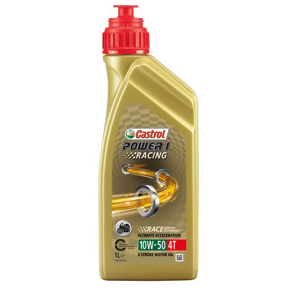 Huile moteur moto CASTROL Power 1 R 4T 10W50 1L