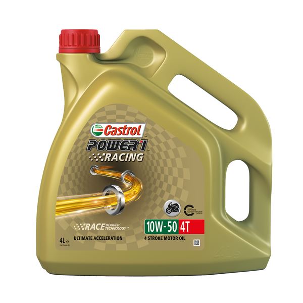 Huile moteur moto CASTROL Power 1 R 4T 10W50 4L