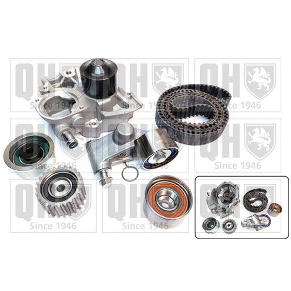 1 kit de distribution + 1 pompe à eau Quinton Hazell QBPK7683