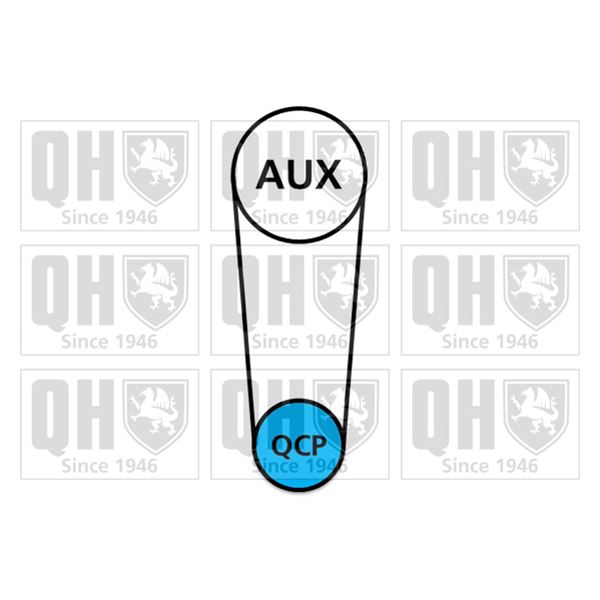 1 kit de distribution + 1 pompe à eau Quinton Hazell QBPK9119