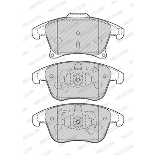 Jeu de Plaquette ARR FERODO FDB4445
