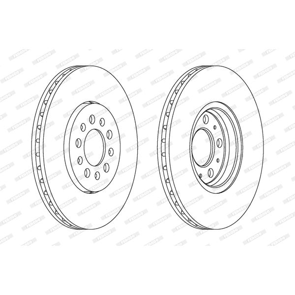 Disque de Frein avant FERODO DDF1221 X2