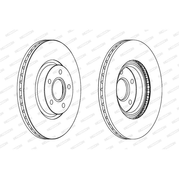 Disque de Frein avant FERODO DDF1225 X2