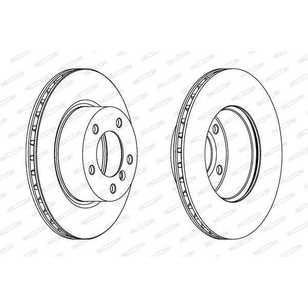 Disque de Frein avant FERODO DDF1229 X2