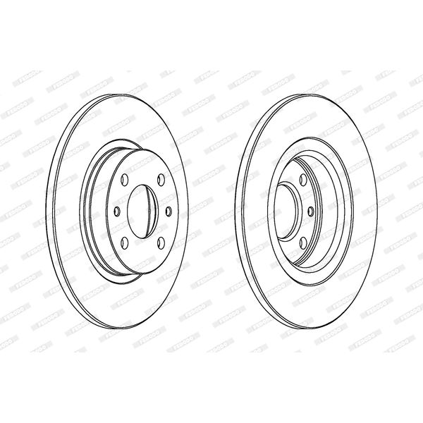 Disque de Frein avant FERODO DDF141 X2