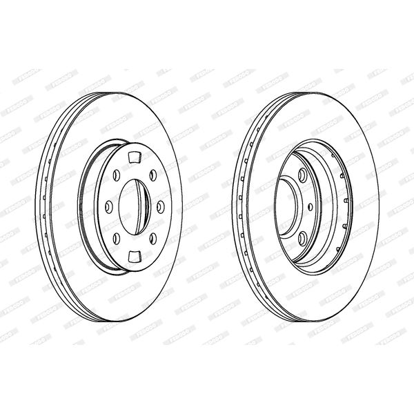 Disque de Frein avant FERODO DDF1603 X2