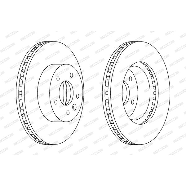 Disque de Frein avant FERODO DDF1625 X2