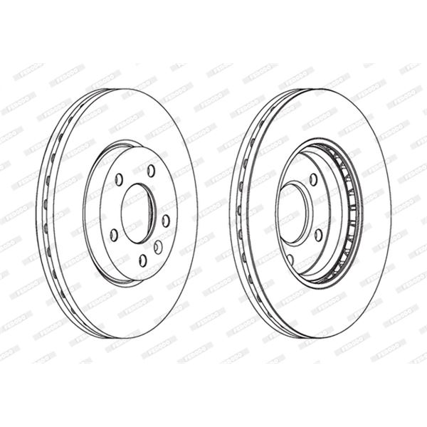 Disque de Frein avant FERODO DDF1870 X2