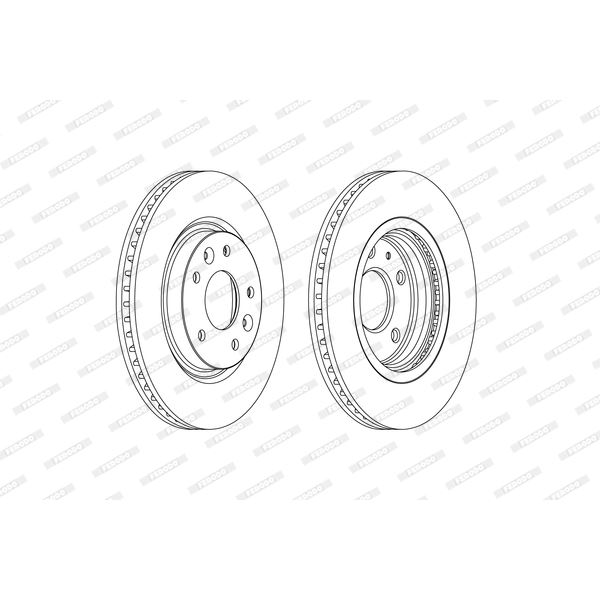 Disque de Frein avant FERODO DDF2466C X2