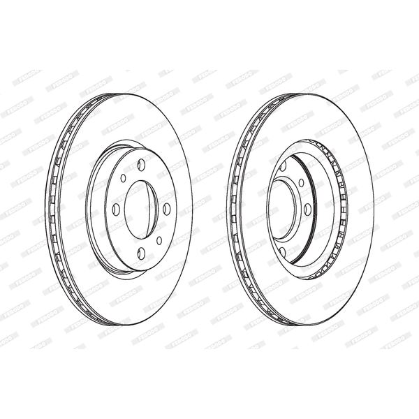 Disque de Frein avant FERODO DDF521 X2