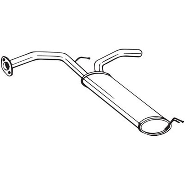 1 silencieux d'échappement arrière Bosal 135133