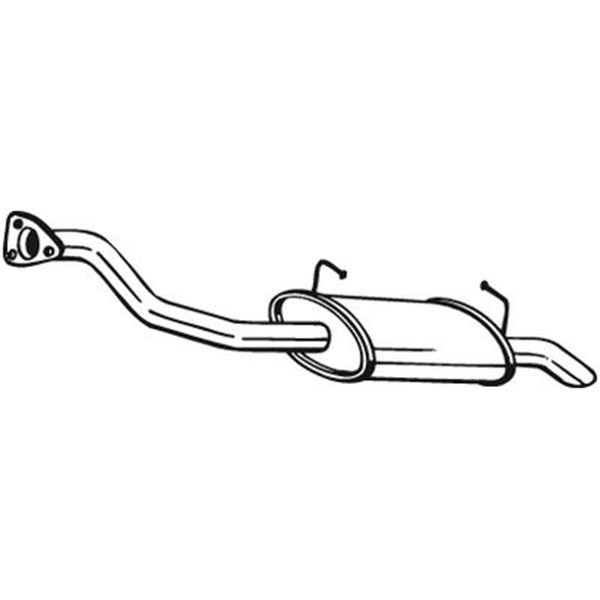1 silencieux d'échappement arrière Bosal 279649