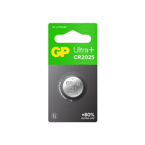 Pile bouton lithium GP CR 2025 3V
