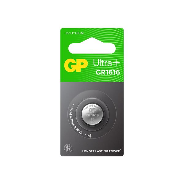 Pile bouton lithium GP CR1616 3V