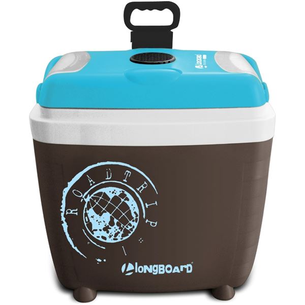 Glacière électrique 12/230V marron/bleue 28 litres A Longboard