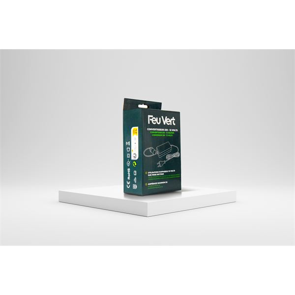 Convertisseur 220/230V 12V 5A Feu Vert