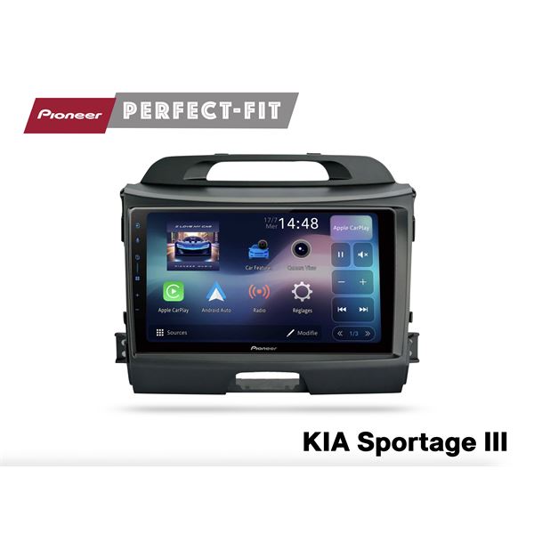 Kit interface et faisceaux pour kia sportage 2010-2015 sans navigation et sans ampli