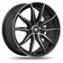Jante aluminium Racer 16 pouces Noir Face Polie Attak