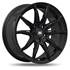 Jante aluminium Racer 18 pouces Noir Brillant Attak