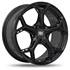 Jante aluminium Racer 16 pouces Noir Brillant Rocket