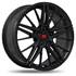 Jante aluminium Racer 18 pouces Noir Brillant Zr