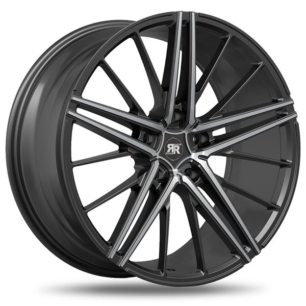 Jante aluminium Racer 18 pouces Noir Brillant Face Polie Zr