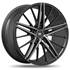 Jante aluminium Racer 18 pouces Noir Brillant Face Polie Zr