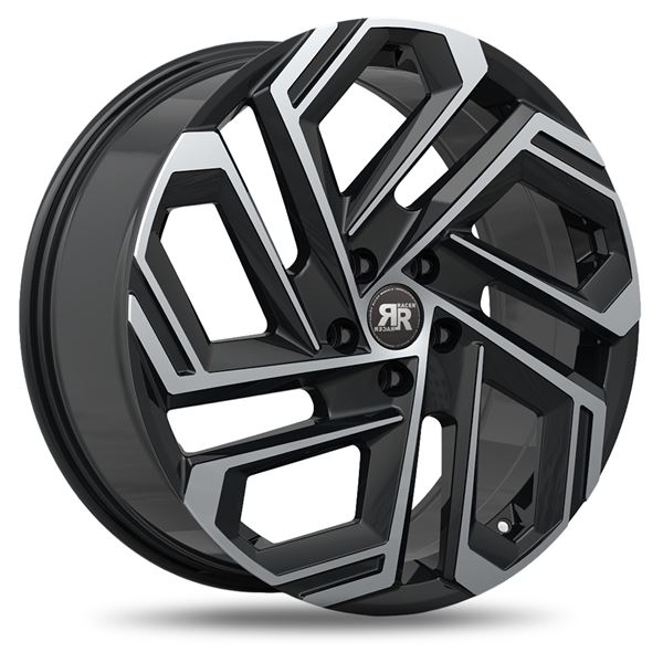 Jante aluminium Racer 19 pouces Noir Face Polie Pulse