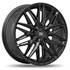 Jante aluminium Racer 17 pouces Noir Brillant Ruby