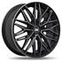 Jante aluminium Racer 17 pouces Noir Brillant Face Polie Ruby