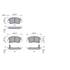 4 plaquettes de frein avant Bosch BP1484