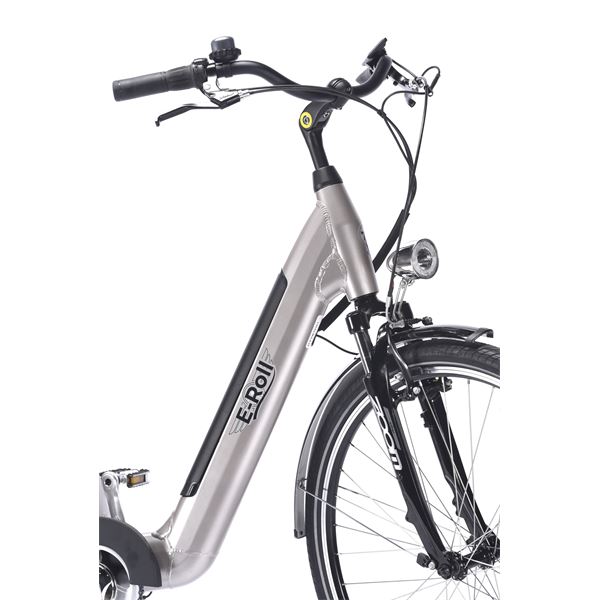 Vélo de ville électrique mixte Feu Vert E-Roll 72 champagne