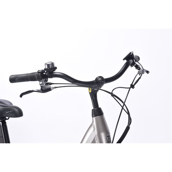 Vélo de ville électrique mixte Feu Vert E-Roll 72 champagne