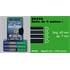 Baguette de protection adhésive noire + 3 filets chrome
