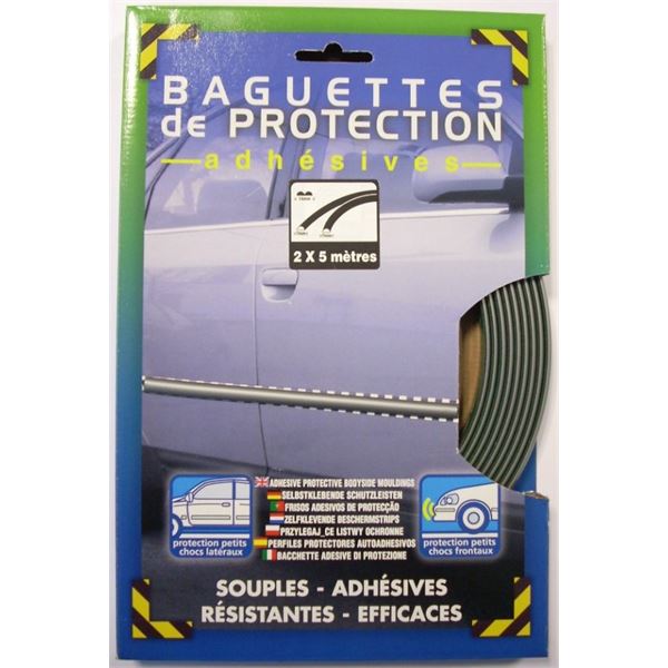 2 Baguettes de protection adhésives Caméléon gris 5mm x 5ML