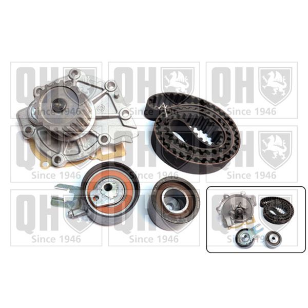 1 Kit de distribution + 1 pompe à eau Quinton Hazell QBPK9230