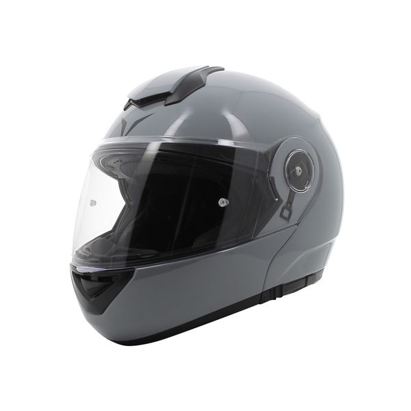 Casque moto modulable Switch gris brillant NOVIC taille M